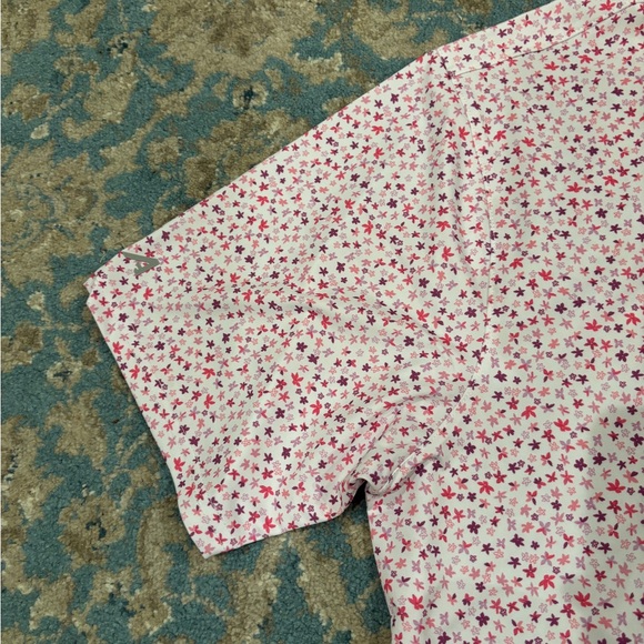 NWT Antigua Men’s Golf Polo Pink Floral Amborella Polo Size Large - Picture 3 of 6